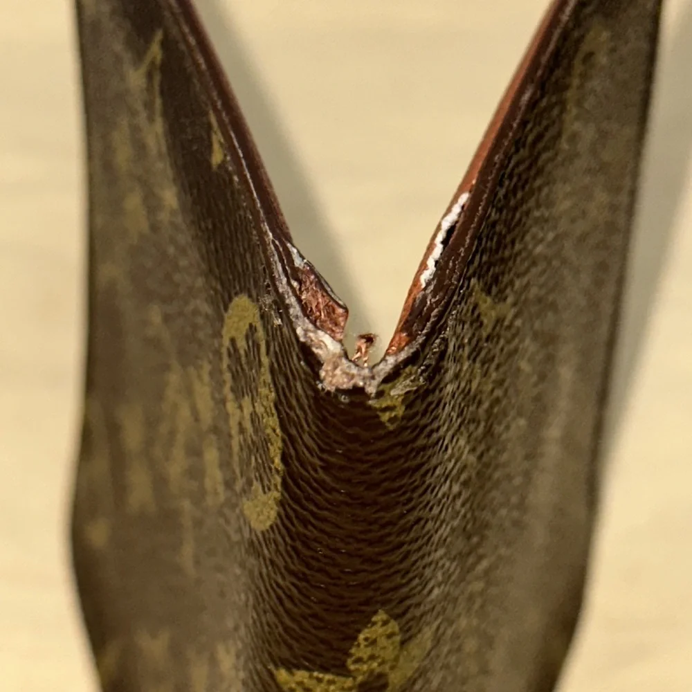 Louis Vuitton monogram 10 credit card slot wallet billfold Porte bills